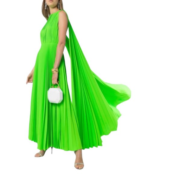 Valentino Garavani Runway pleated caped gown Size 38IT, S/XS US NEW - Picture 1 of 16